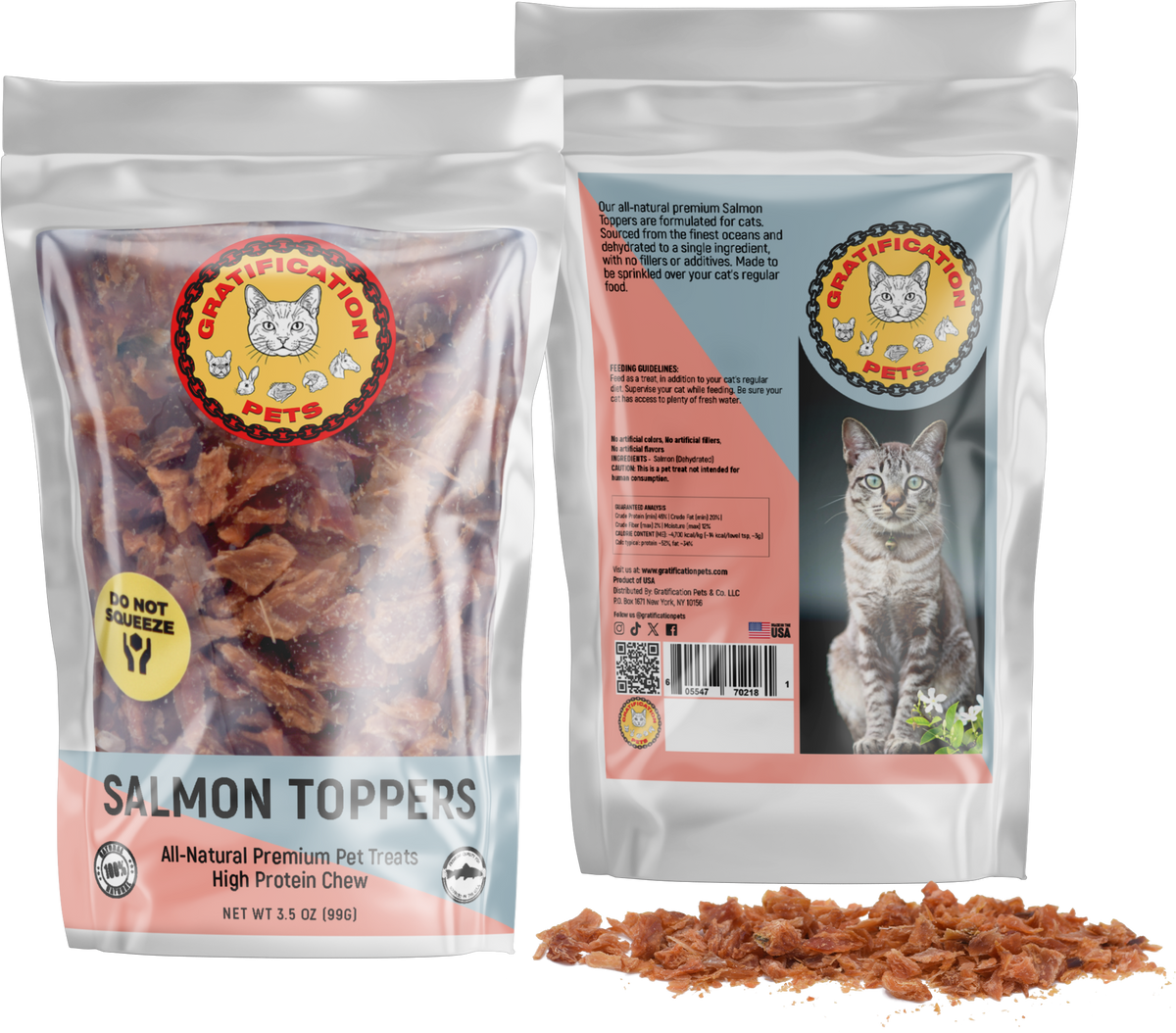Salmon Toppers for Cats