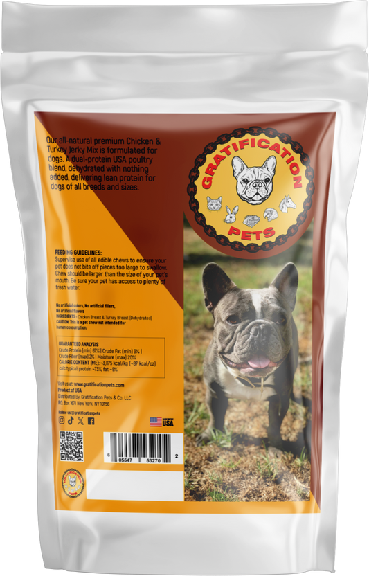 Chicken & Turkey Jerky Mix for Dogs