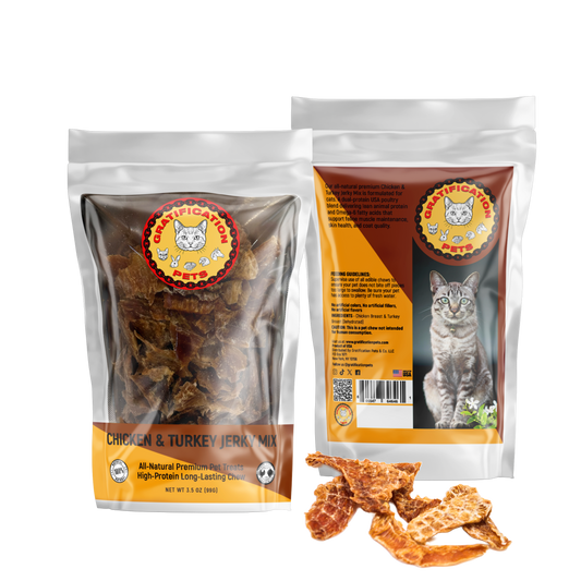 CAT CHICKEN & TURKEY JERKY MIX