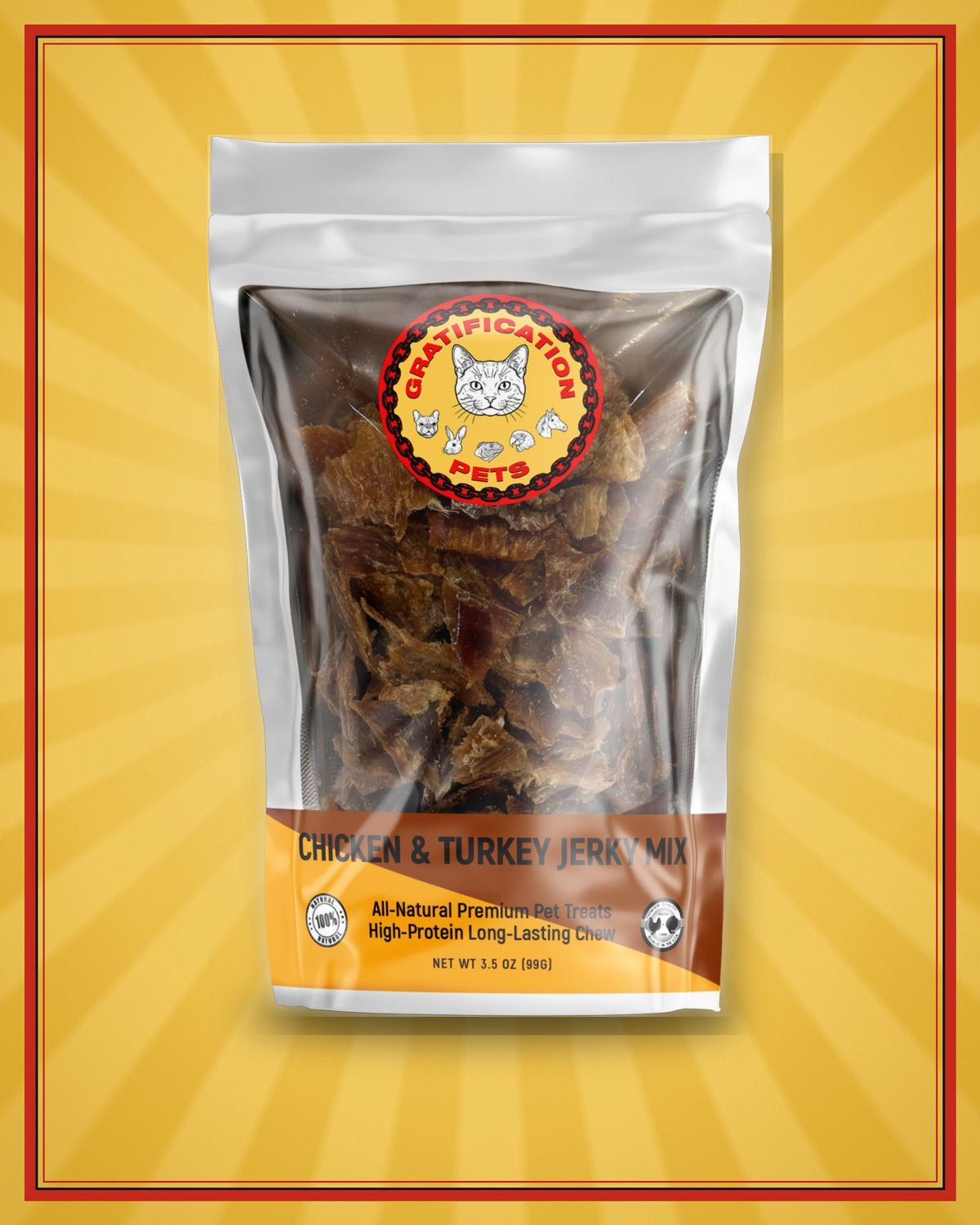 Chicken & Turkey Jerky Mix for Cats